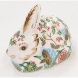 Royal Crown Derby springtime rabbit limited edition 95 of 300 gold stopper model