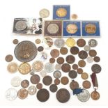 A small box of mixed coinage many proof