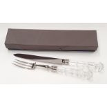 Waterford crystal carving set in its box