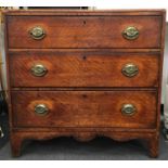 Regency mahogany chest of drawers