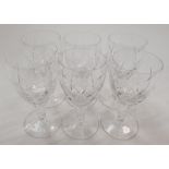 Six Stuart Crystal tot glasses.