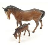 Beswick horse and Foal.