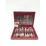 Box set of silver plated cutlery