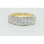 18ct Ladies Diamond ring, 5.1grams, Size L.