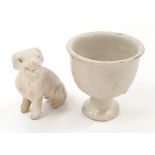 Binh Thuan shipwreck wine cup and a sitting dog