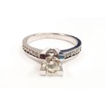 Ladies 18ct diamond solitaire ring. Approx 1/2ct, Size M.