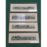 Four Victorian a trip to Brighton framed prints