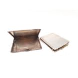 Pair silver hallmark cigarette cases