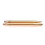 Waterman's Flare French metal pencil together with another.