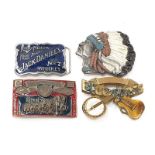 Collection of of belt buckles