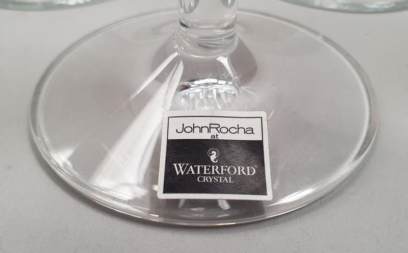 A set of four Marquis by Waterford fluted drinking glasses together with another by John Rocha at - Image 3 of 3