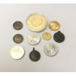Collection of coins to include crowns.