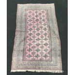 Torkaman rug repetitive design red and cream 180 x 105cm