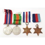 WWII campaign medal group with posting box