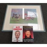 11/500 Craig Campbell, Going For Goal, Erica Cantona and two Alex Ferguson autobiography.