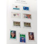 Black album of United Nation stamps.