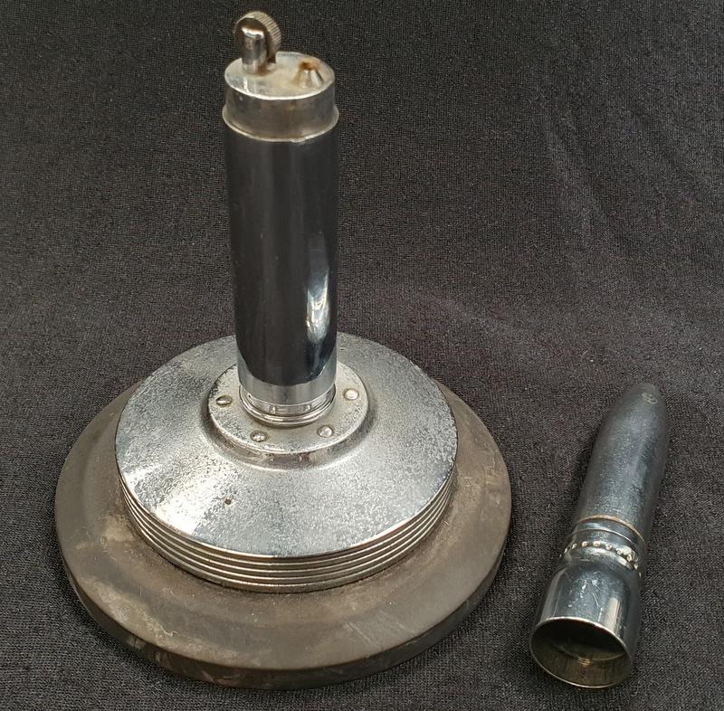 A Trench Art shell lighter. - Image 3 of 4