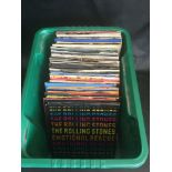 BOX OF VINYL 7" ROCK / POP / PUNK SINGLES. Good quality lot here to include - Rolling Stones - Ringo