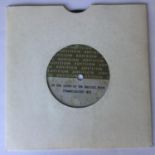 RARE TYRANNOSAURUS REX 7" ACETATE. This superb Marc Bolan related Advision acetate record is in VG