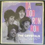 THE CRYSTALS 'DA DOO RON RON' 45RPM EP. Super pop record from 1963 on the London RE-U 1381 Label.