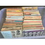 LARGE COLLECTION OF E.P. AND 7" VINYL RECORDS. This box contains various genre's to include Jazz -