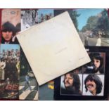 9 VARIOUS BEATLES LP RECORDS. Found here in various conditions we have - The White Album (No.