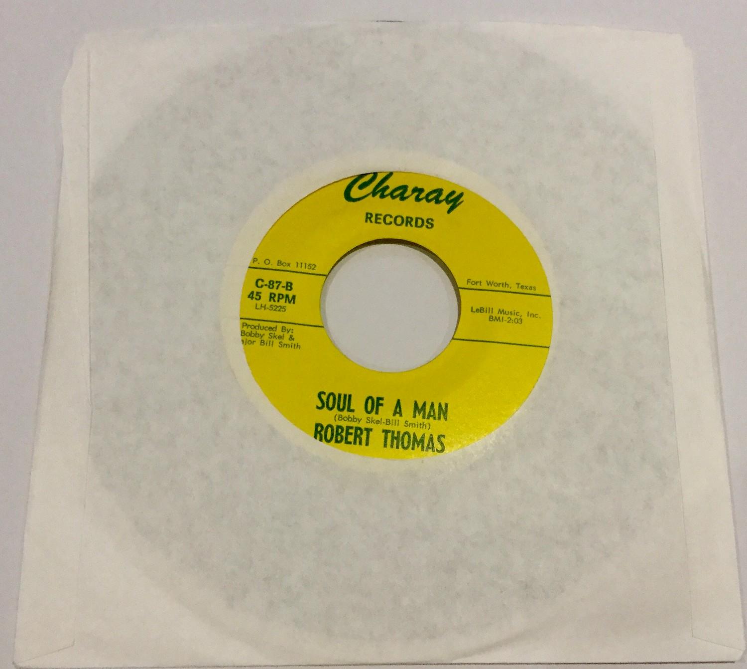 ROBERT THOMAS 7? NORTHERN SOUL SINGLE. ?Salvation/Soul Of A Man? on Charay C-87 is a banger of a