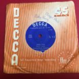BILLY FURY 7" 'ANGEL FACE' UK DEMO SINGLE. From 1959 this is a nice copy of a one sided demo