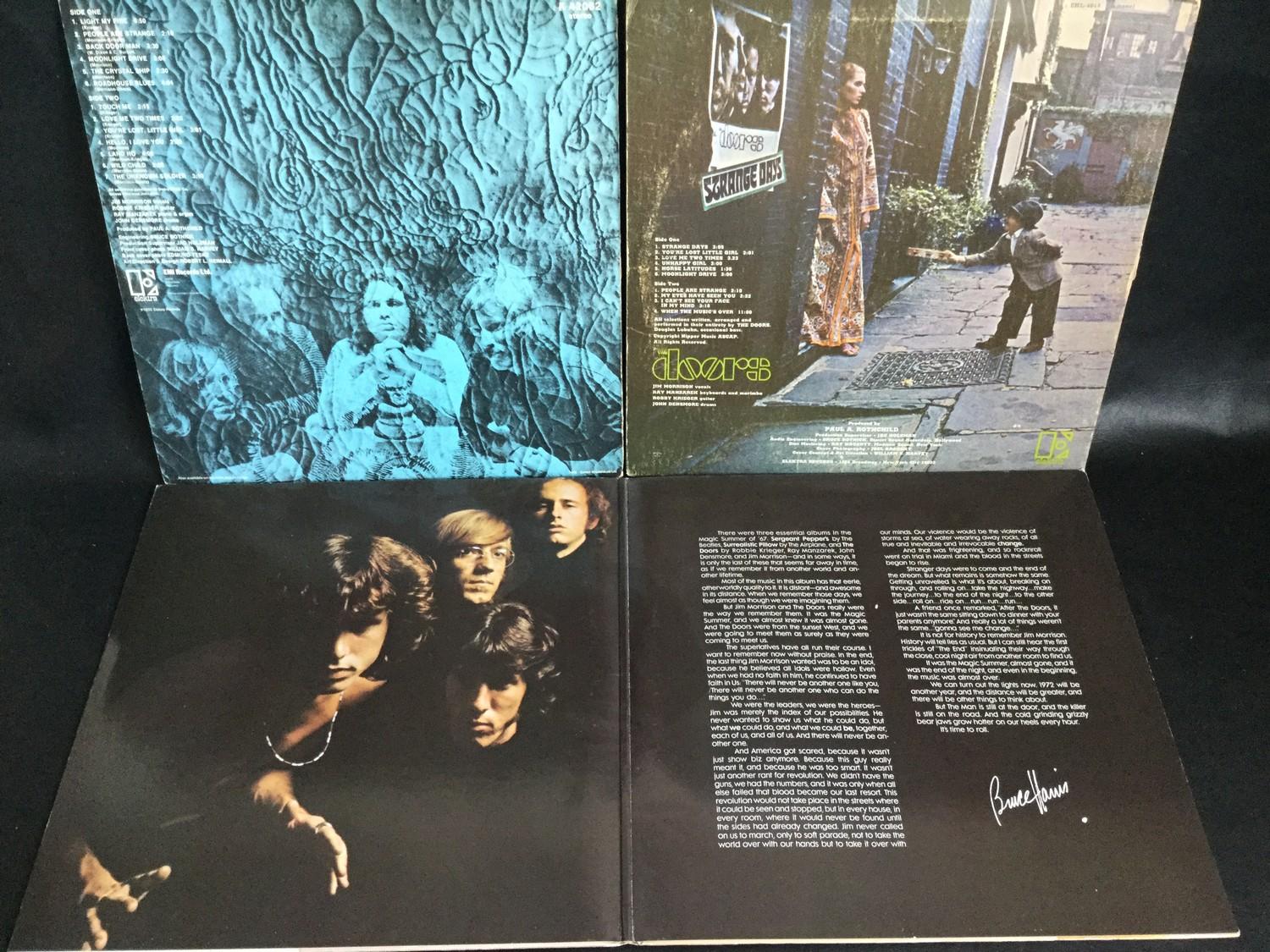 3 X DOORS VINYL LP RECORDS. Titles here include - 13 - Strange Days and the double album Weird