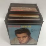 ELVIS PRESLEY COLLECTION OF VINYL LP RECORDS. This collection comes in 2 x carry cases consisting of