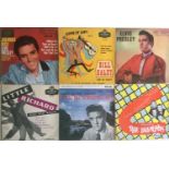 ROCK 'N' ROLL E.P. VINYL SINGLE RECORDS. A nice selection here kicking of with 3 Elvis Presley's