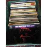 LARGE BOX OF VARIOUS LP RECORDS. This box contains a very eclectic taste from various genre's of
