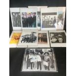 BEATLES FRAMED PICTURES. This box contains approx 15 various sized glass fronted framed pictures
