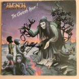 MAGNUM BAND MEMBERS AUTOGRAPHS. Signed to the front of the 'Eleventh Hour' cover we have 6 various