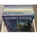 COLLECTION OF TRAIN RELATED ALBUMS. 36 vinyl 33rpm records on various labels of train sounds etc.