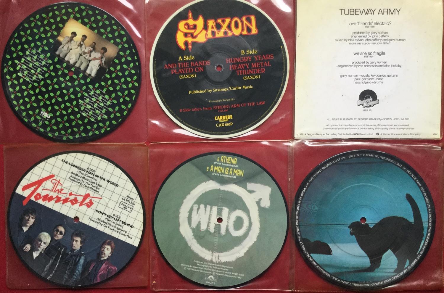 PACK OF 7" PICTURE / COLOURED 7" SINGLE RECORDS. This bunch includes artist's as follows - XTC - The - Image 2 of 3