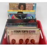BOX OF SOUL / DISCO / MOTOWN ALBUMS. Various conditions on this lot that includes - The Four