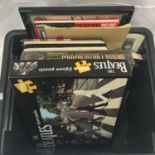 BOX OF VARIOUS BEATLES EPHEMERA. This collection features 2 puzzles (1 unopened) Various Books -