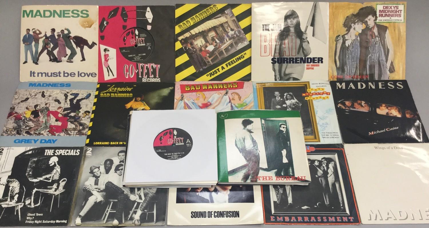 COLLECTION OF MOD/ SKA 7? SINGLES. This lot of 32 records consists of artists to include - Madness -