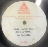 LED ZEPPELIN 7" ACETATE SINGLE. On offer here is a most desirable Led Zeppelin item to come up in