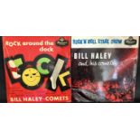 BILL HALEY AND HIS COMETS LP RECORDS. 2 vinyls here - Rock Around The Clock & Rock 'n' Roll Stage