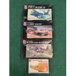 Four model kits by AMT to include Douglas A-20B/C Havoc. All seem complete but not checked.