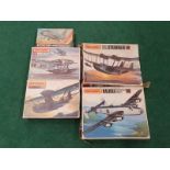 Five model kits by Matchbox to include Lightning T55. All seem complete but not checked.