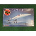Airfix Concorde 1:72 model kit. Appears complete but not checked.
