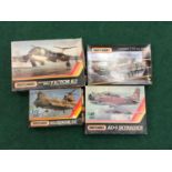 Four model kits by Matchbox to include Victor K.2, AD-5N (A1-G) Skyraider and others. All seem