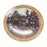 Poole Pottery shape 5 Aegean Charger depicting a view of Shanklin on the Isle of Wight 14" dia.