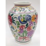Poole Pottery large LE pattern vase by Gwen Haskins 13.5" high.