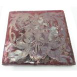 Poole Pottery Carters Poole lustre tile 6.25 x 6.25".