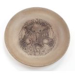 Poole Pottery Australian series 20 cent coin motif Stoneware Echidna pin dish.