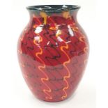 Poole Pottery strobe vase 9.5" high.